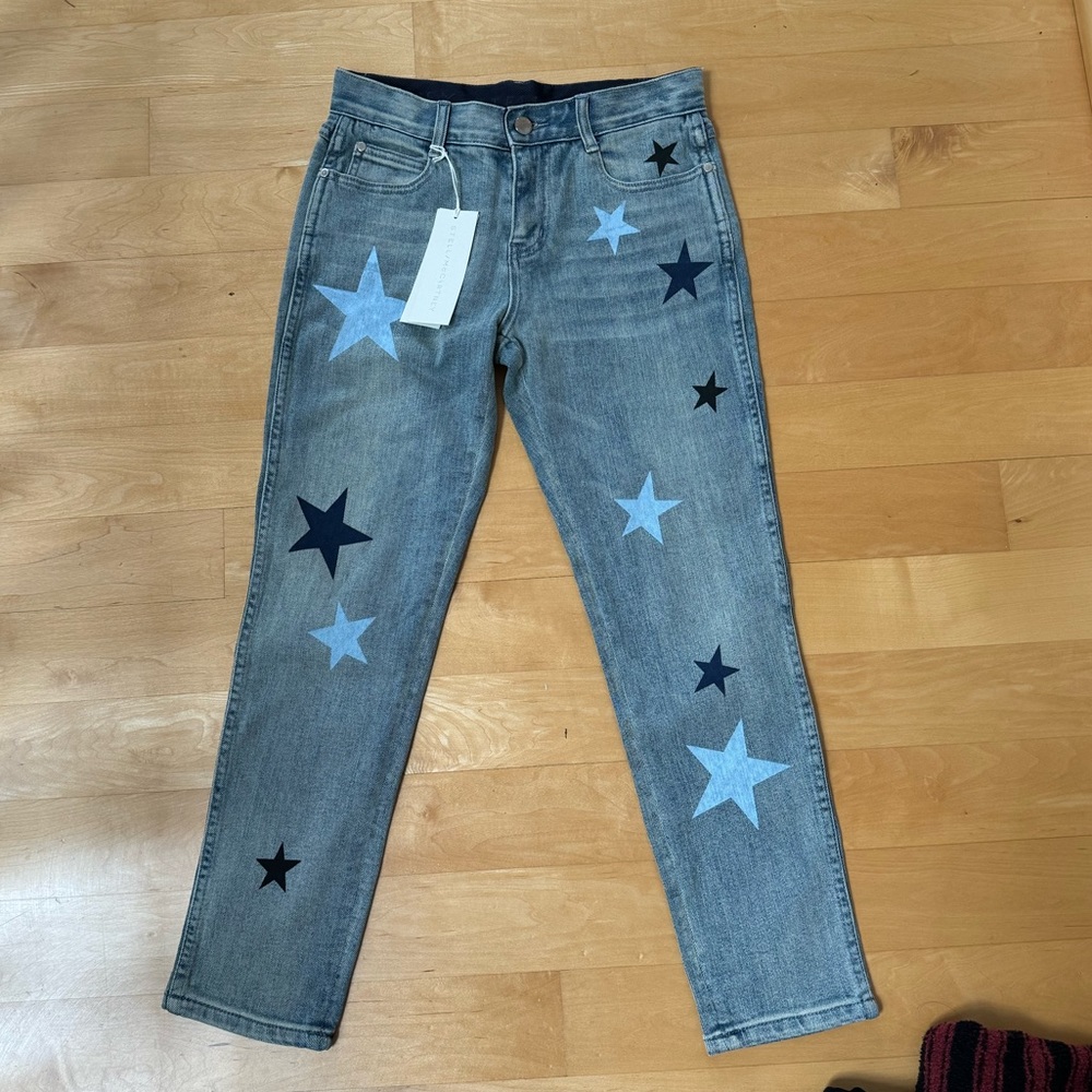 NWT STELLA MCCARTNEY STAR PRINT JEANS